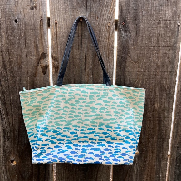 Kate Spade Large  Plenty of  Fish in the Sea tote - Picture 3 of 16